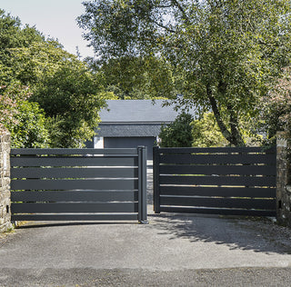 Portail et clôture GRAPHITE – configuration : Portail ajouré